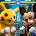 ピカチュウ　VS　ミッキーマウス 2枚目