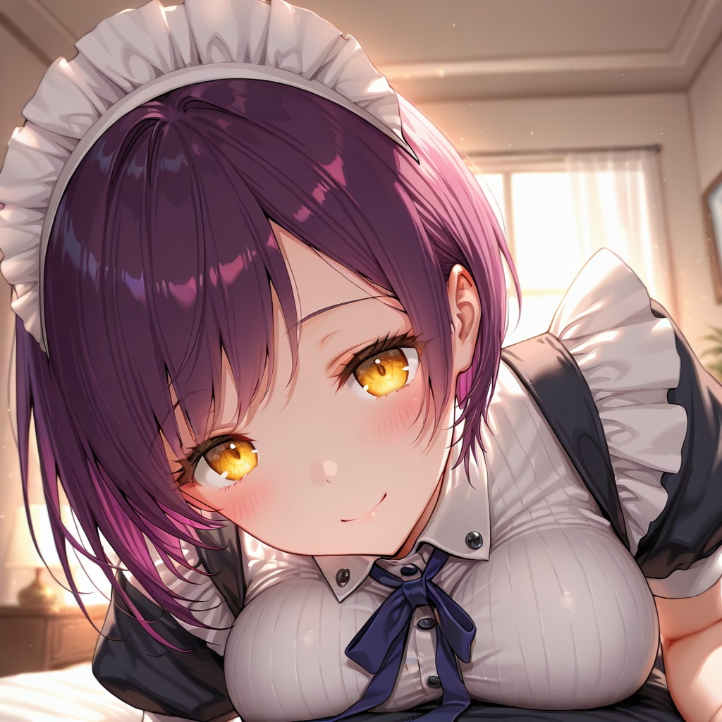 おはようございます。（挨拶メイドの芽衣ちゃん）