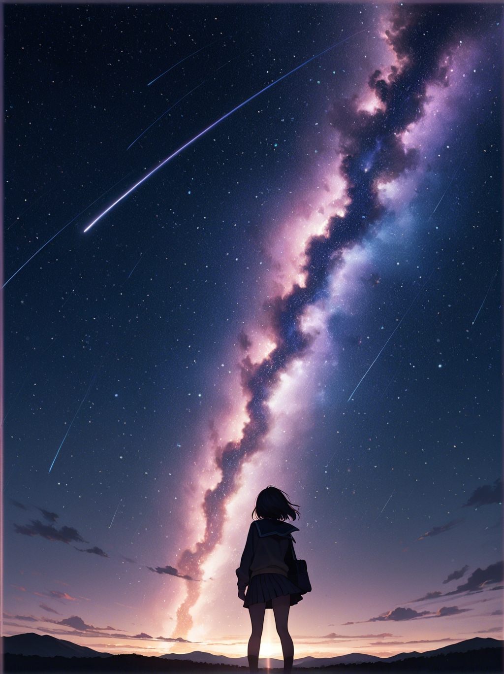 夏の星空【No.0005】 | の人気AIイラスト・グラビア