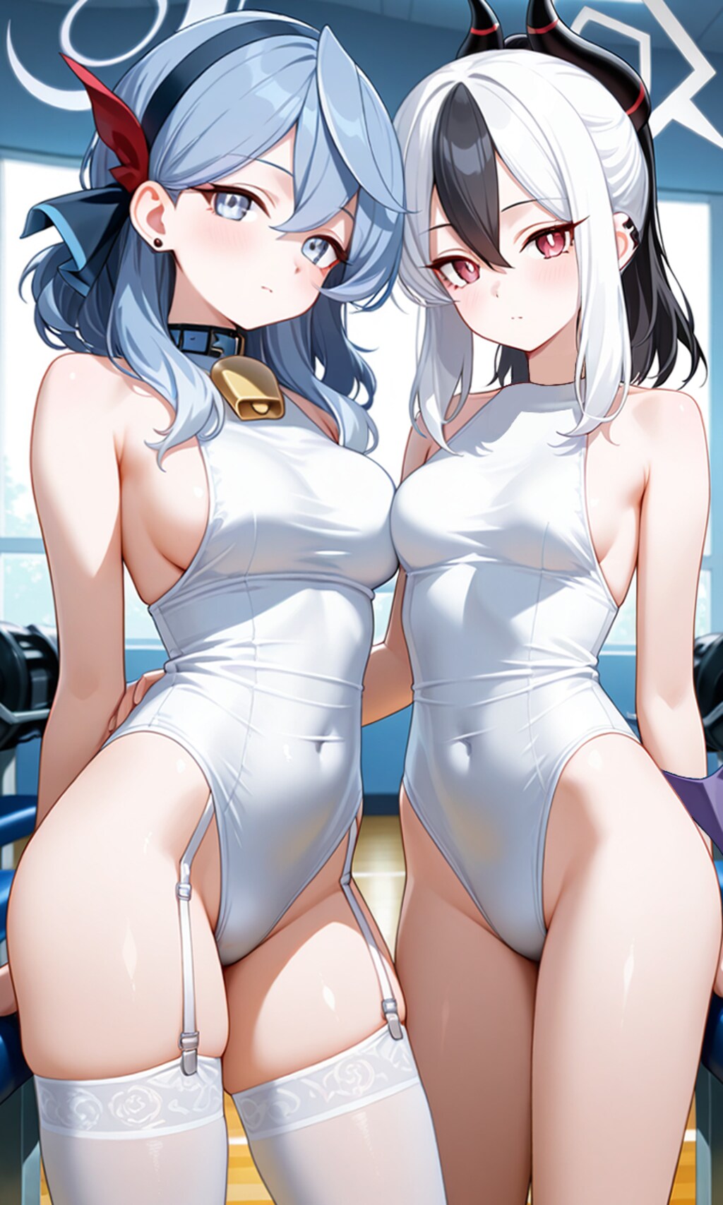 カヨコとアコ　レオタード3