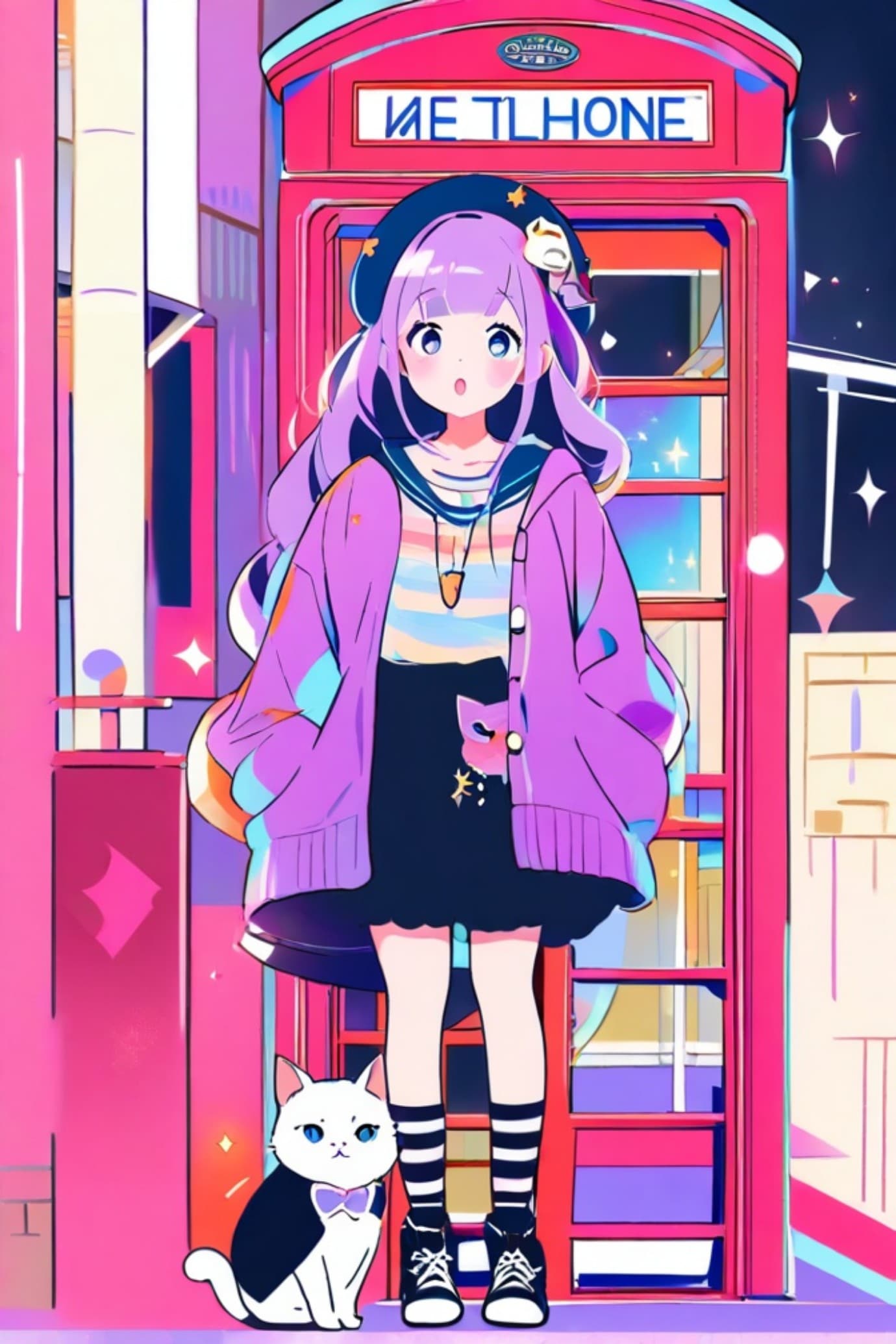 紫髪ちゃん | の人気AIイラスト・グラビア