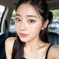 清楚系女子と車で・・・ 9枚目