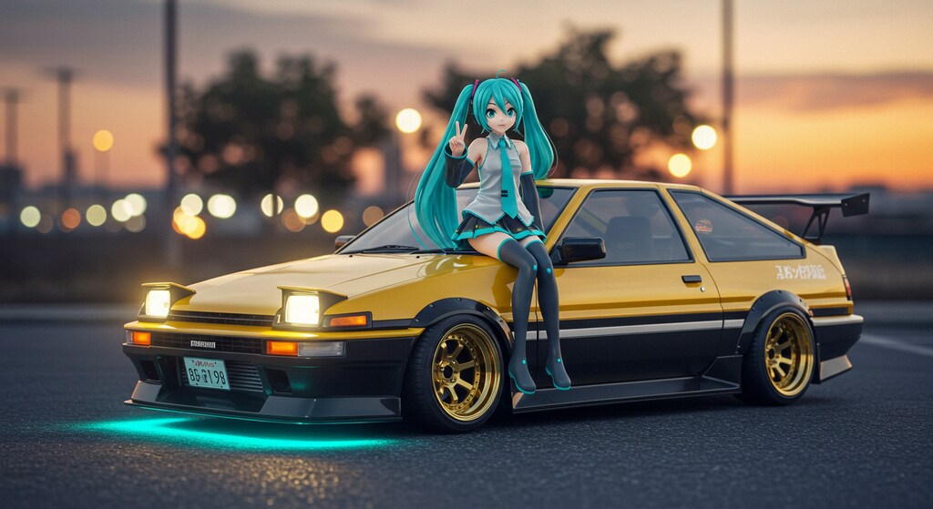 初音ミクとAE86