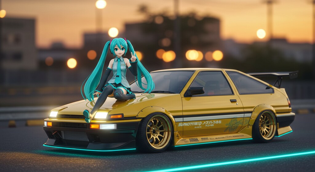 初音ミクとAE86