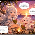 ルルエルとモフルの無人島日記Ⅰ 9枚目