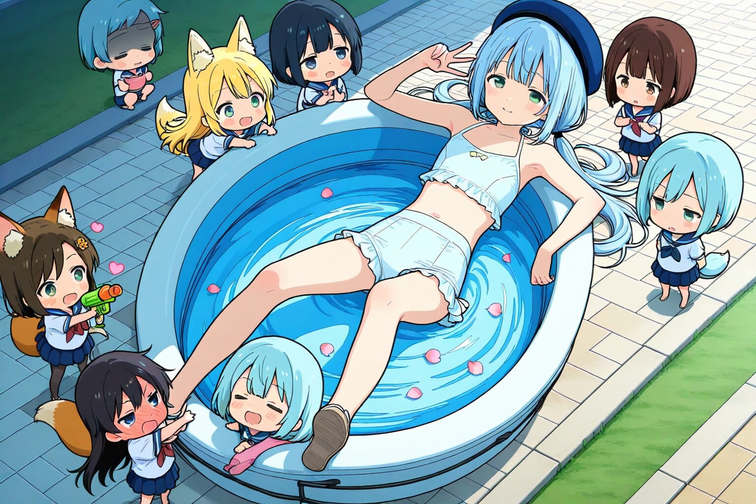 1人、お鼻お水ツーンしました。