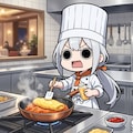 卵料理を作るえらいこっちゃ嬢 2枚目