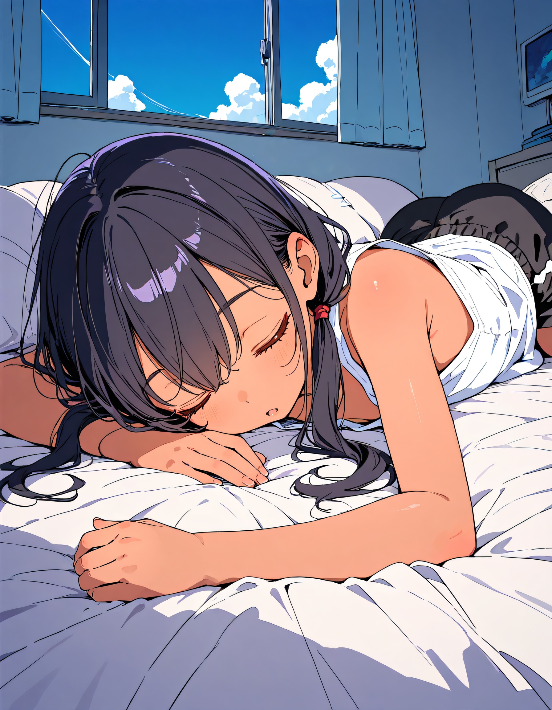 冷房が効いた部屋で