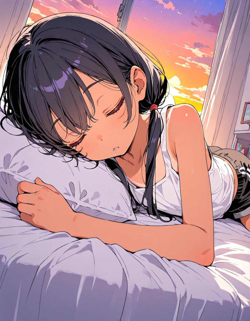 冷房が効いた部屋で