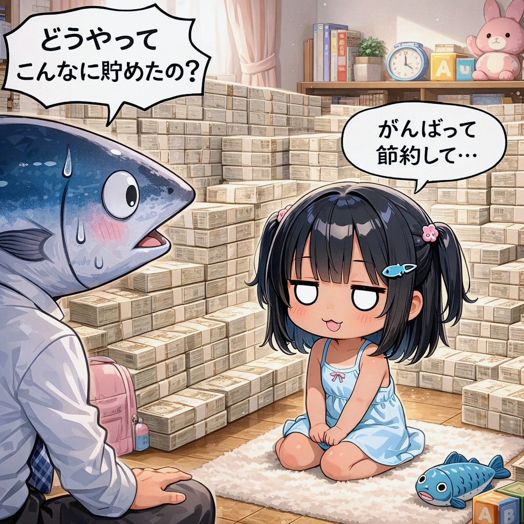 へそくりのバレたこなつちゃん