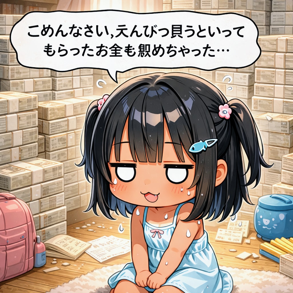 へそくりのバレたこなつちゃん