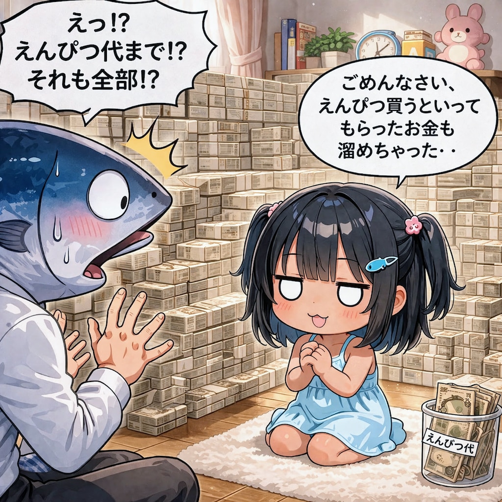 へそくりのバレたこなつちゃん