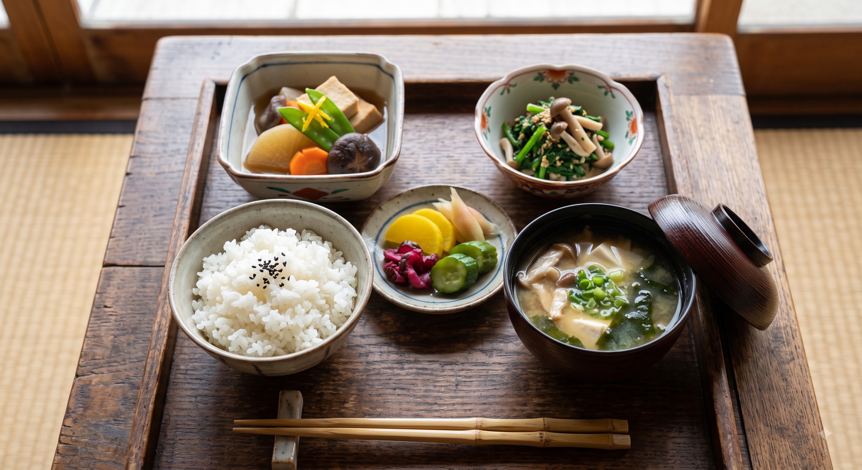 摩訶不思議食堂の精進膳 | の人気AIイラスト・グラビア