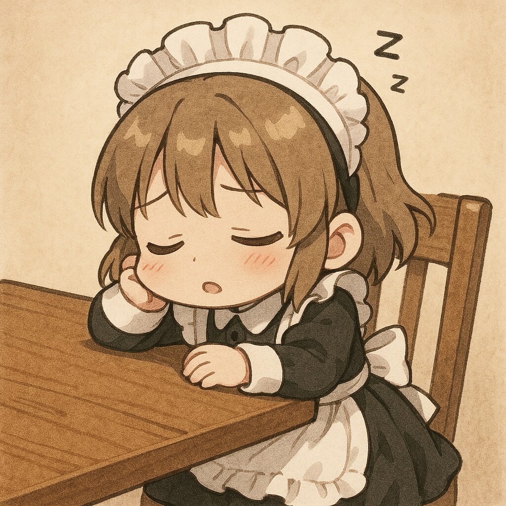 居眠りメイドさん