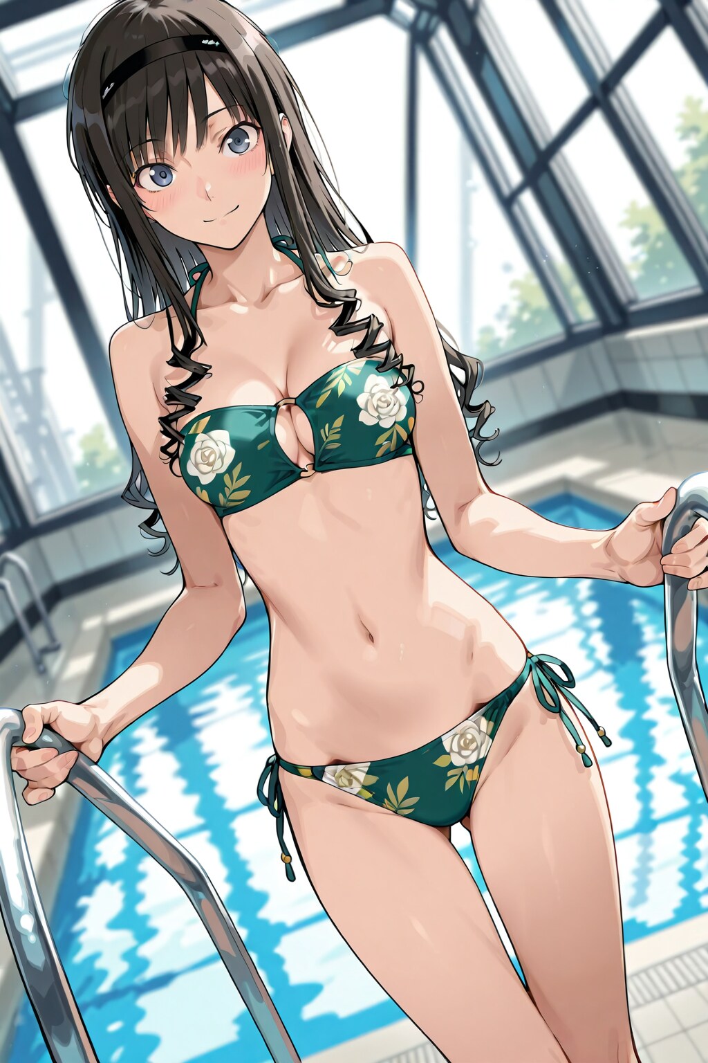 １着目はバンドゥビキニ水着か。
