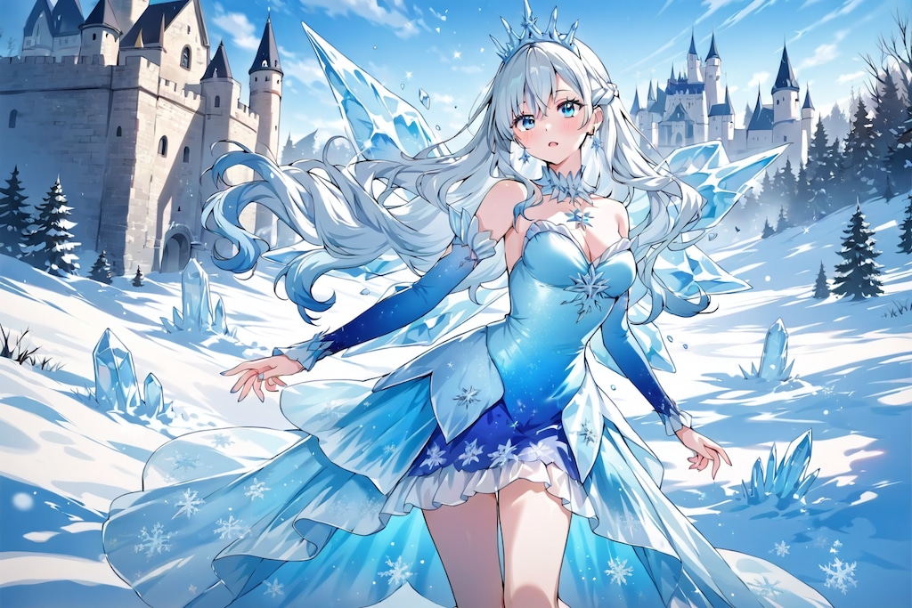 ここに雪あり。暑さよ、退け
