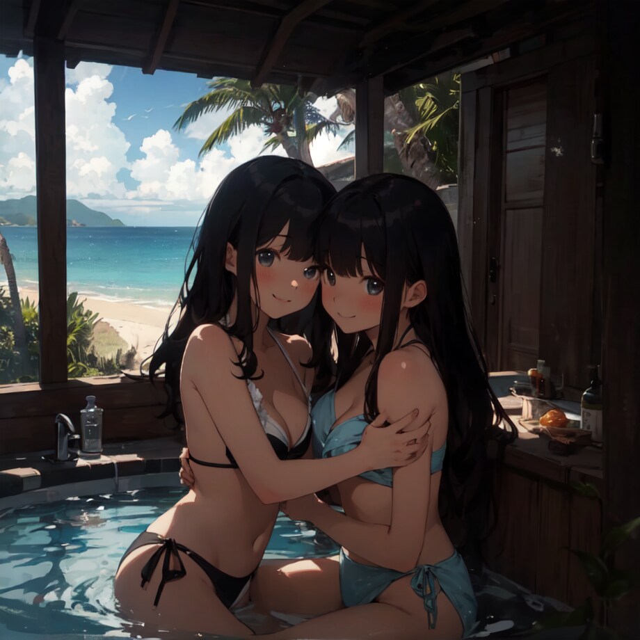 海の見える温泉
