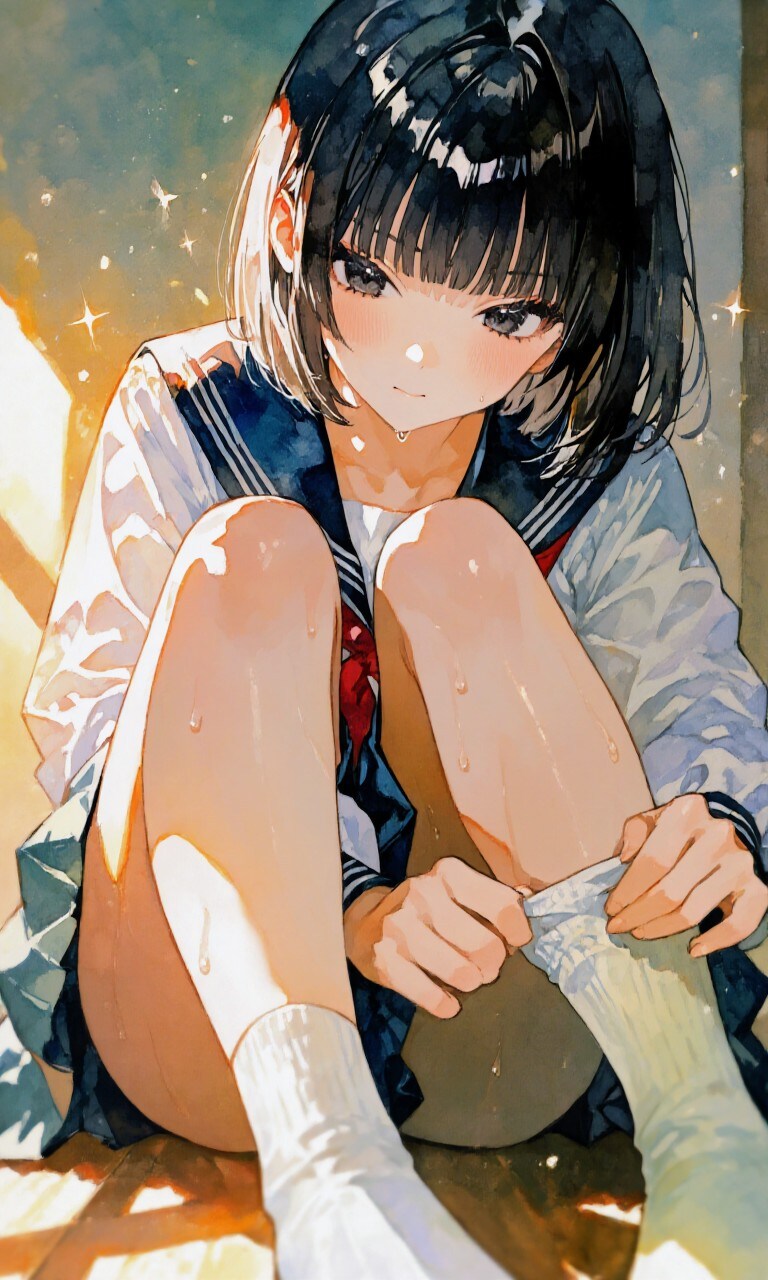 靴下履く、千鶴お姉やん✨