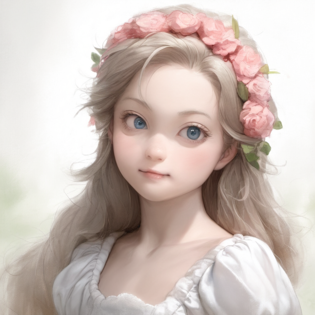 絵画風美少女
