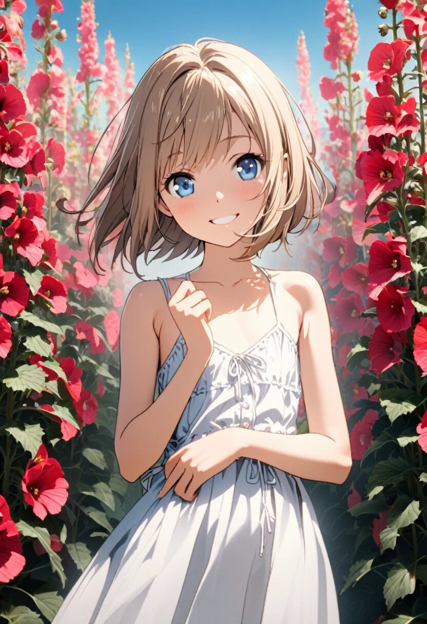 豆乳、タチアオイを見に来た | の人気AIイラスト・グラビア