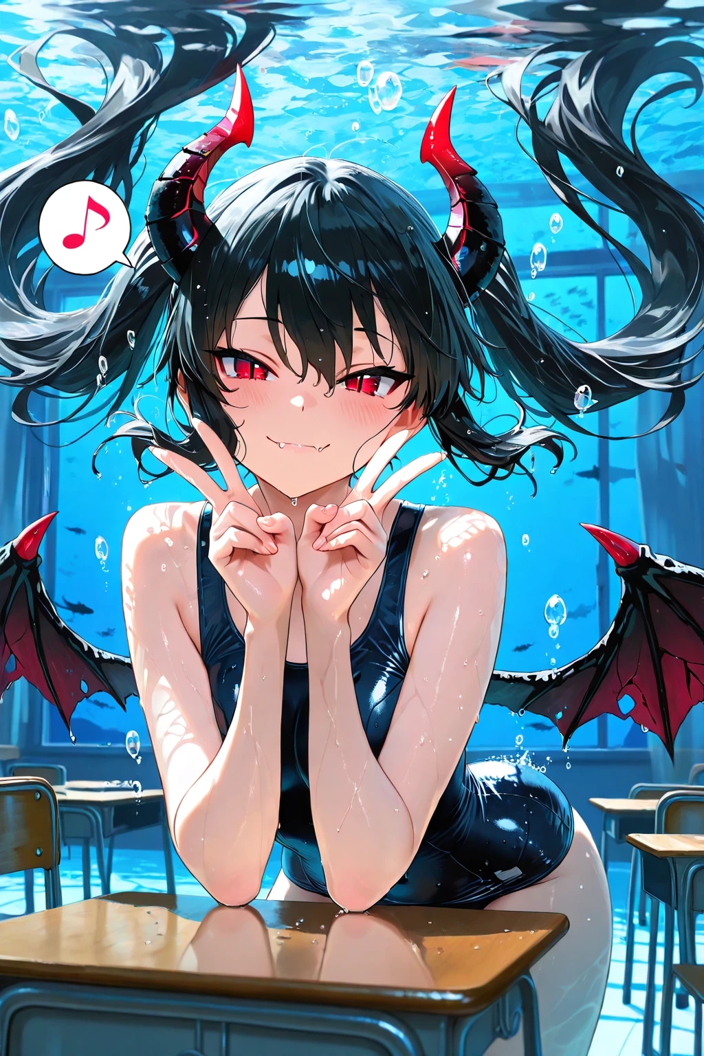 水中スク水