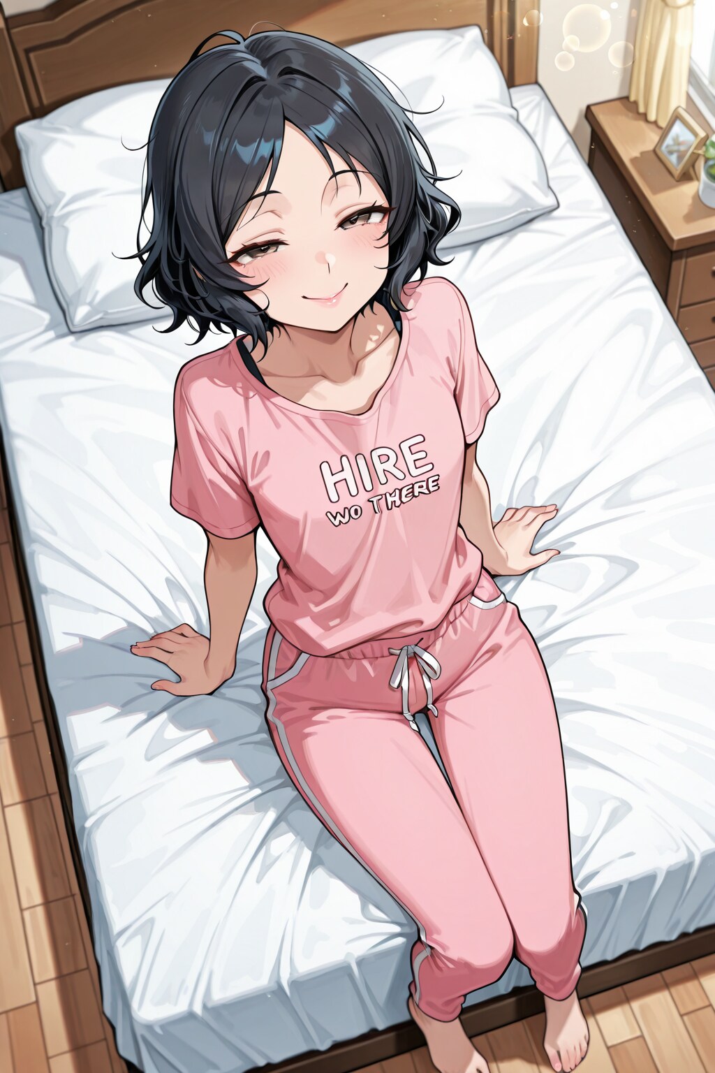 寝起きの女の子