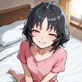 寝起きの女の子 3枚目