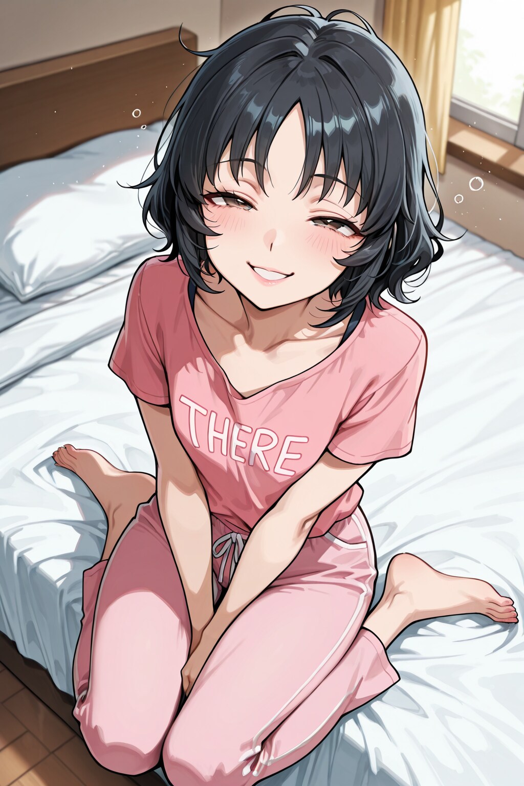 寝起きの女の子