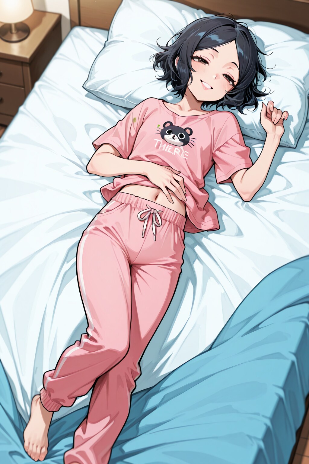 寝起きの女の子