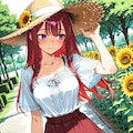 【ＤＡＩＳＹ様版】長身美脚赤髪紫目美少女（春夏秋冬） 5枚目