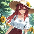 【ＤＡＩＳＹ様版】長身美脚赤髪紫目美少女（春夏秋冬） 4枚目