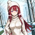 【ＤＡＩＳＹ様版】長身美脚赤髪紫目美少女（春夏秋冬） 12枚目