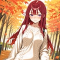 【ＤＡＩＳＹ様版】長身美脚赤髪紫目美少女（春夏秋冬） 7枚目