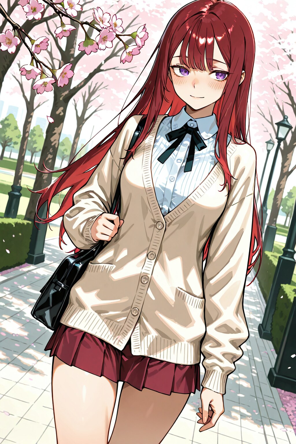 【ＤＡＩＳＹ様版】長身美脚赤髪紫目美少女（春夏秋冬）