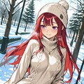 【ＤＡＩＳＹ様版】長身美脚赤髪紫目美少女（春夏秋冬） 11枚目