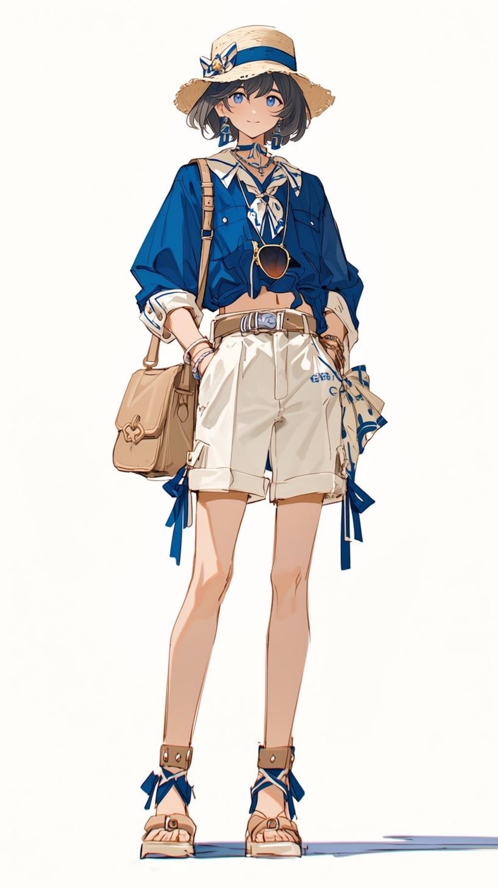 理想の夏コ－デの女の子👒
