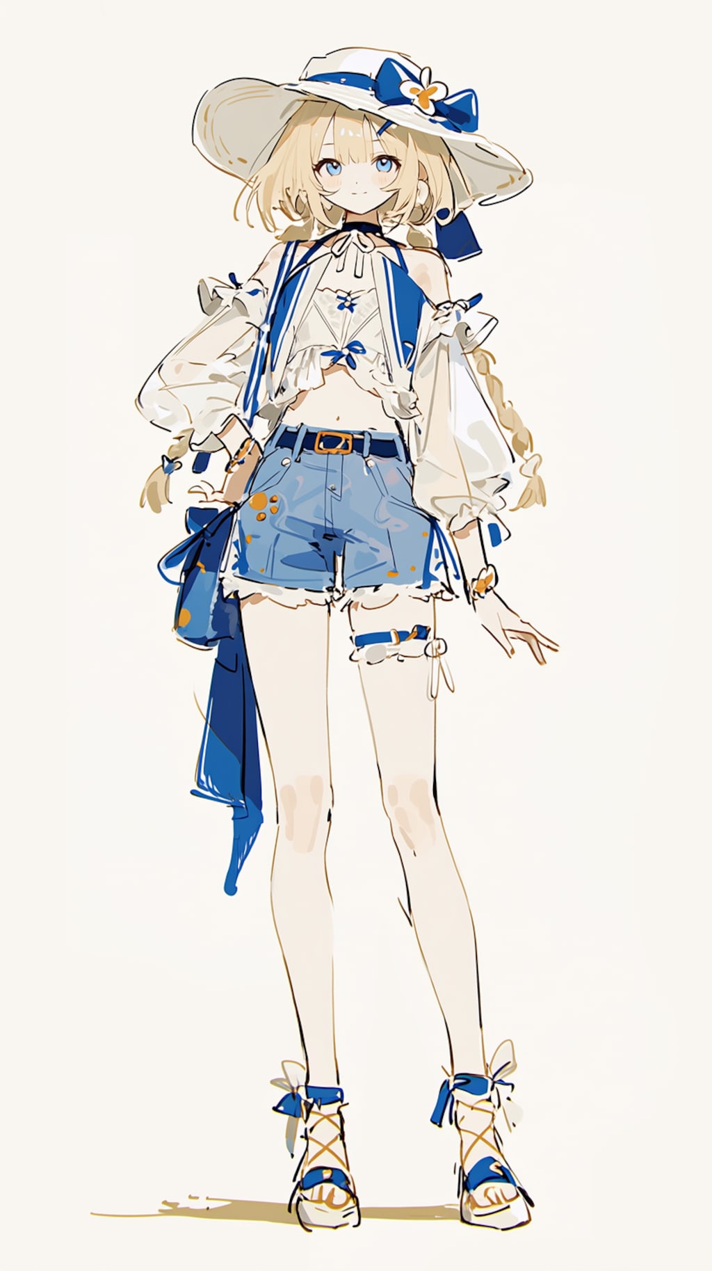理想の夏コ－デの女の子👒