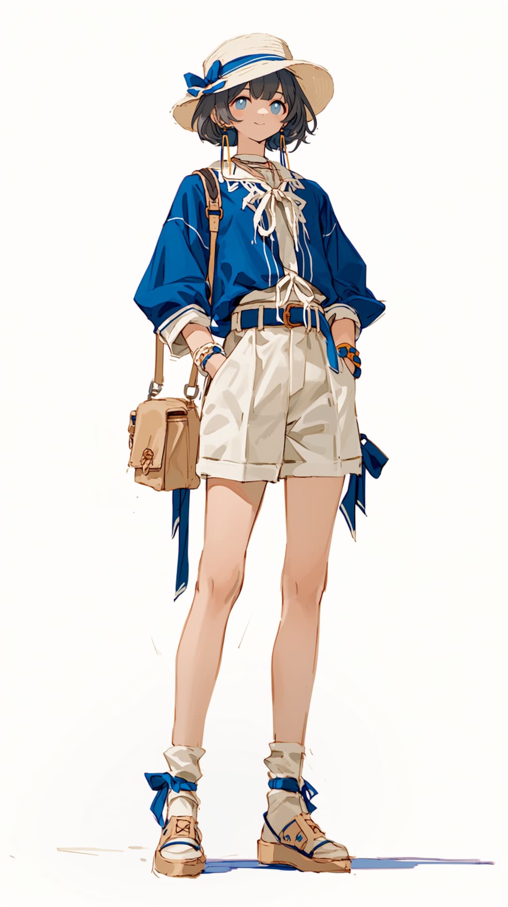 理想の夏コ－デの女の子👒