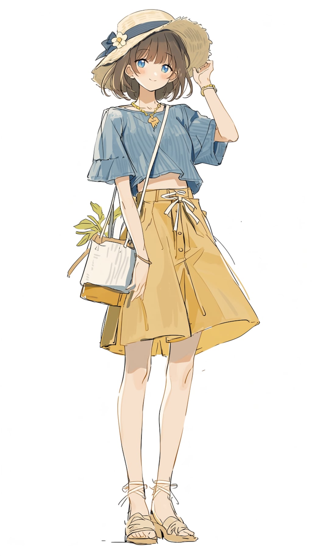 理想の夏コ－デの女の子👒