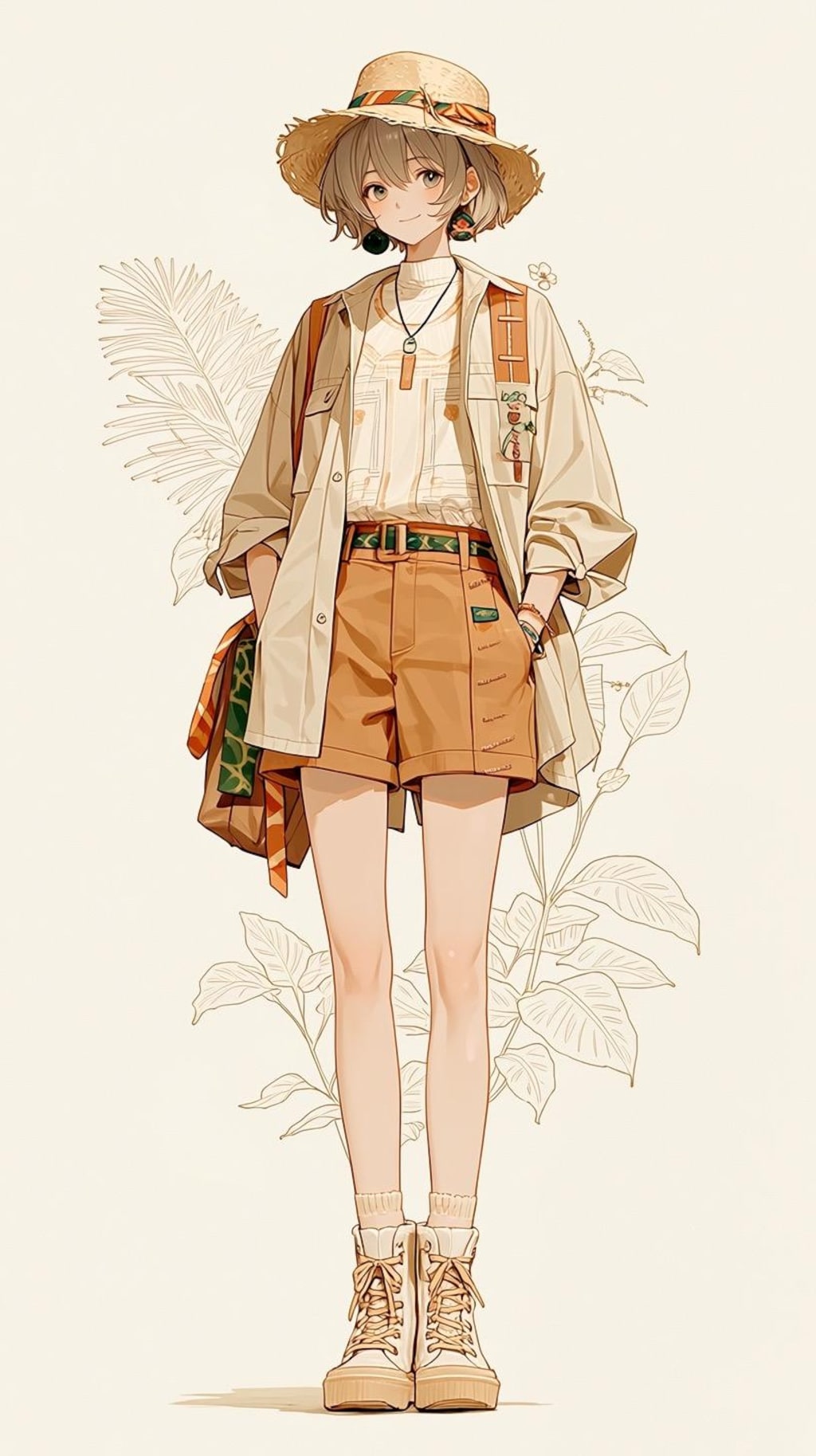 理想の夏コ－デの女の子👒