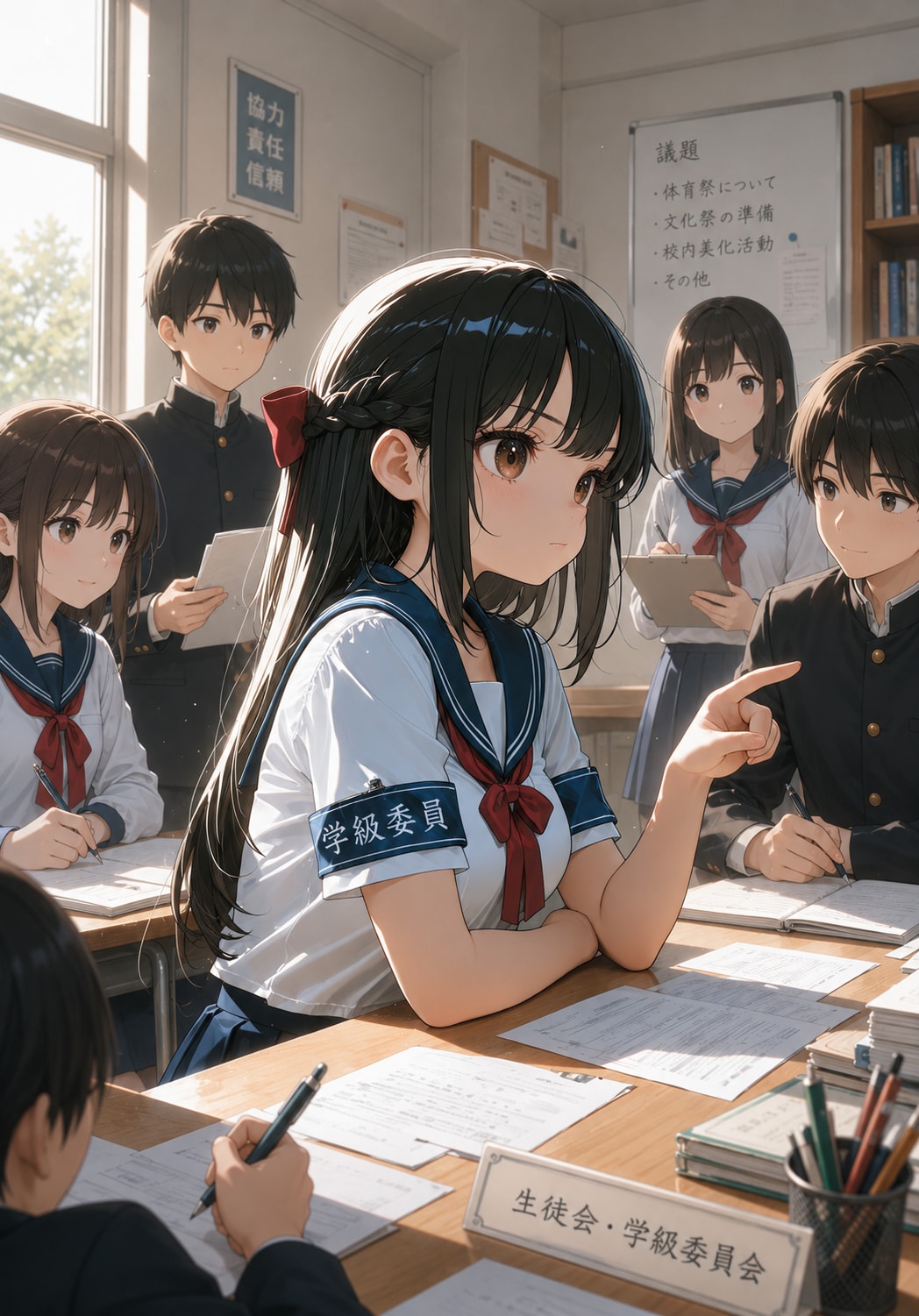 学園を動かす委員長
