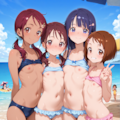 ビーチで記念撮影 4枚目