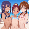 ビーチで記念撮影 11枚目
