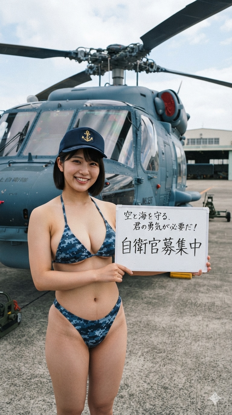 １０日の女性海上自衛官