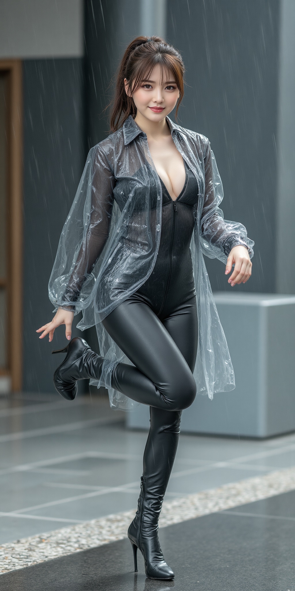 足上げレインウェア✨️