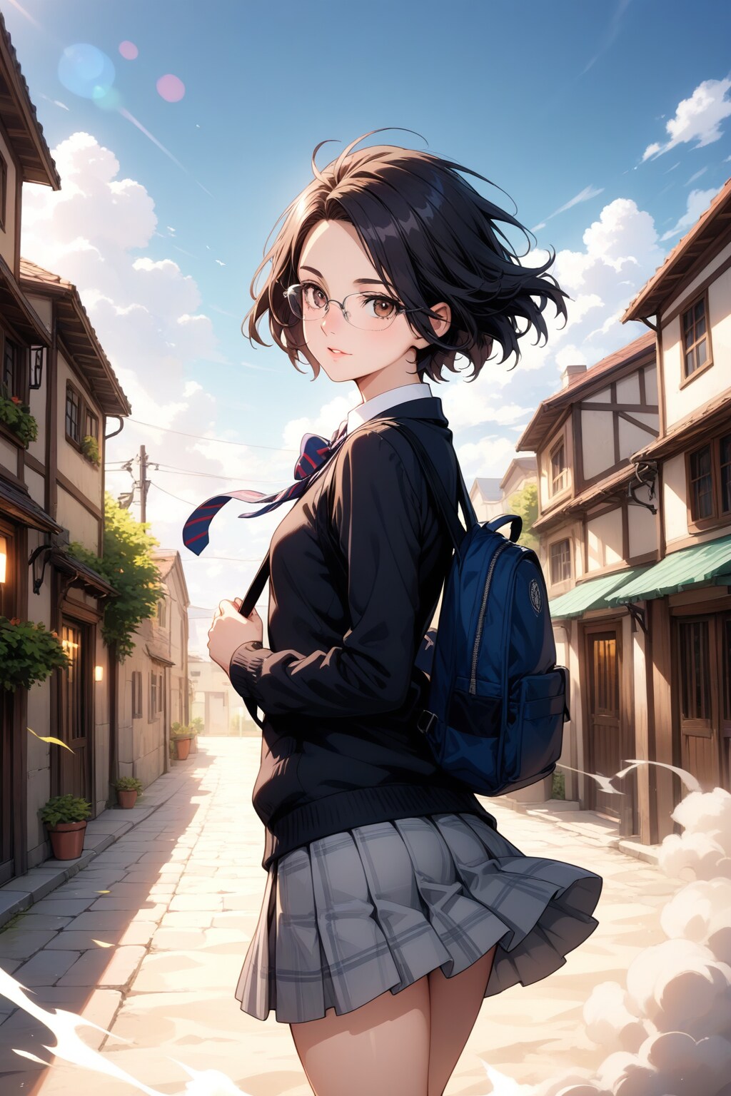 メガネの子じゅう | の人気AIイラスト・グラビア