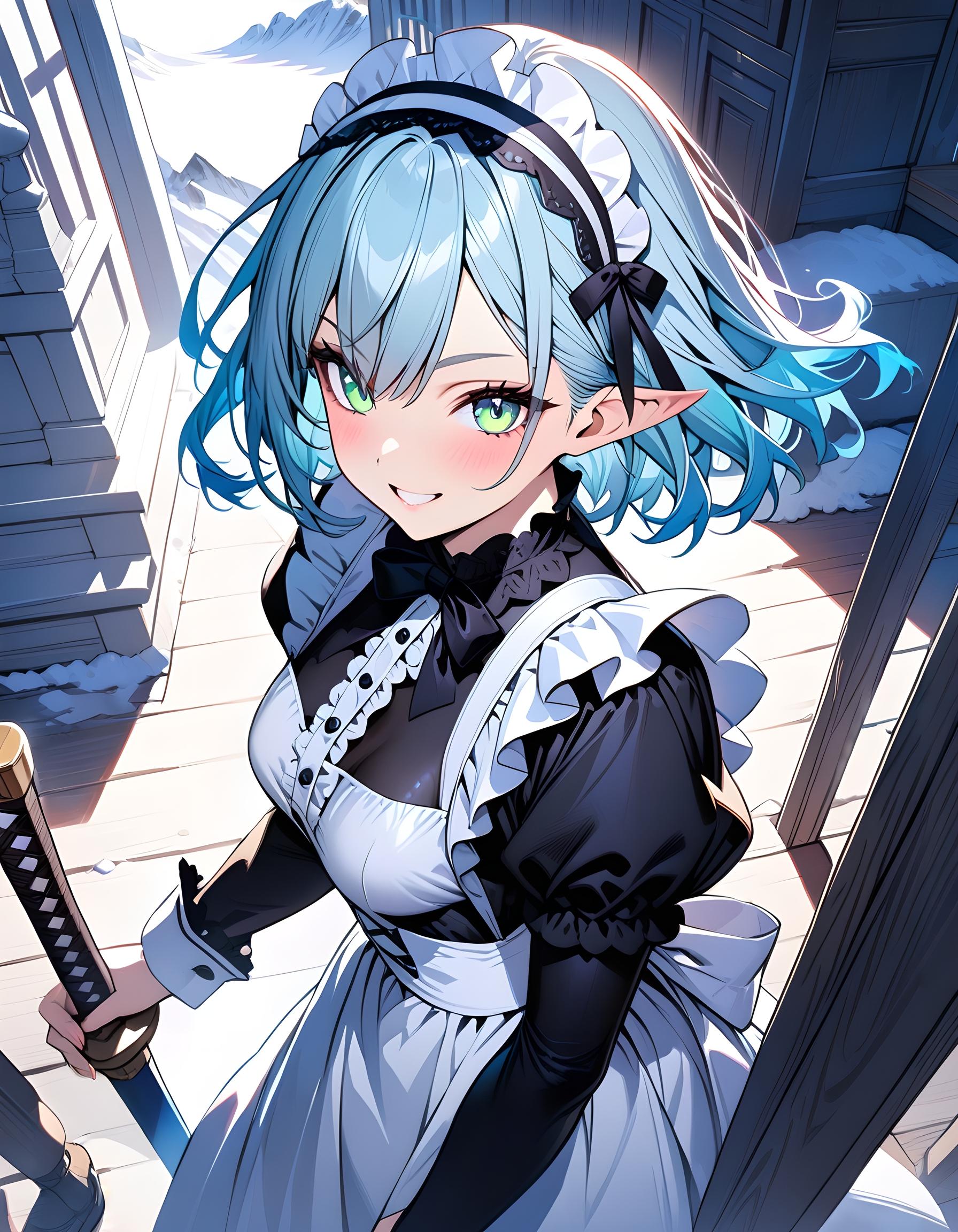 エルフのメイド