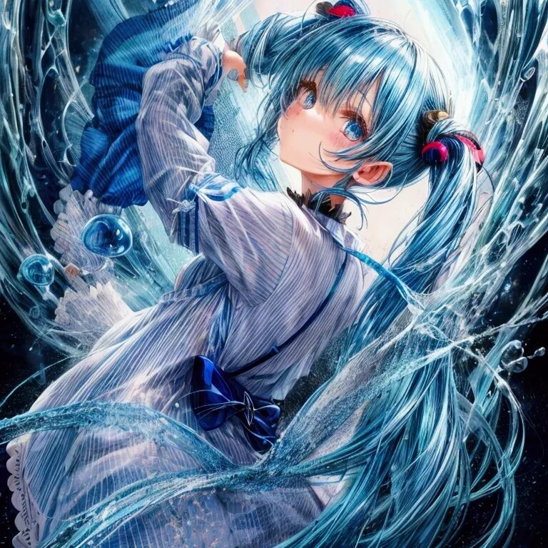 青スライムのお嬢 | の人気AIイラスト・グラビア