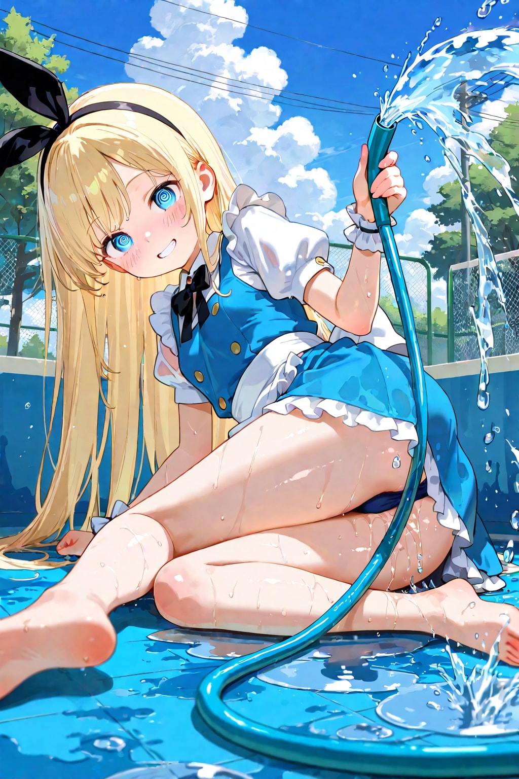 転んじゃった///