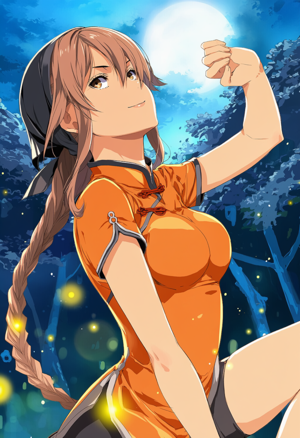 月夜の修行